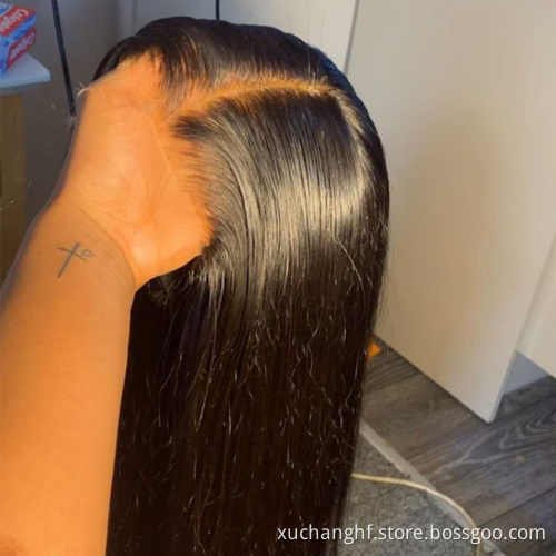 180% 200% Density Unprocessed Original Real Human Long Hair Lace Front Cuticle Aligned HD Lace Wigs for Black Women